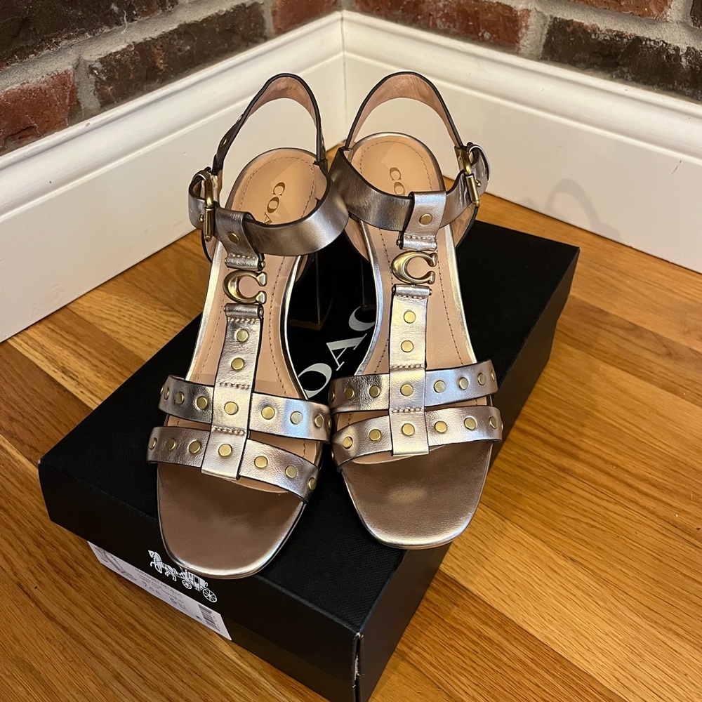 Coach Women's Metallic Sandals